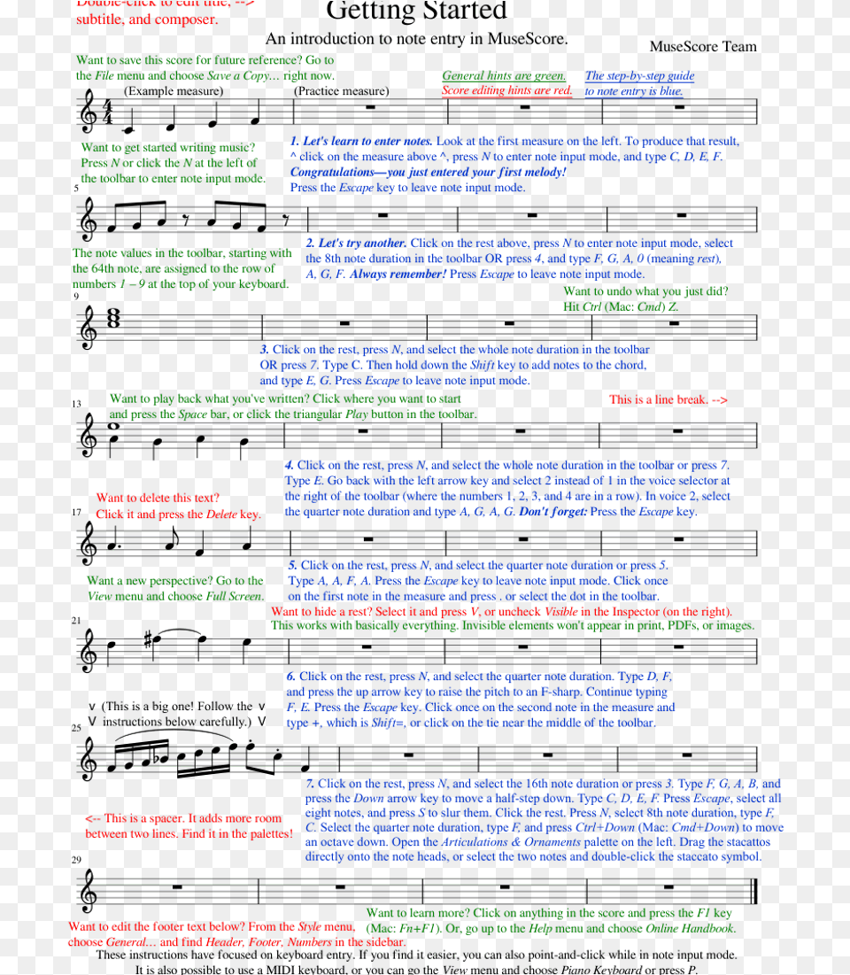 Empezando Sheet Music Composed By Equipo De Musescore Musescore, Page, Text, Computer Hardware, Electronics Free Png Download