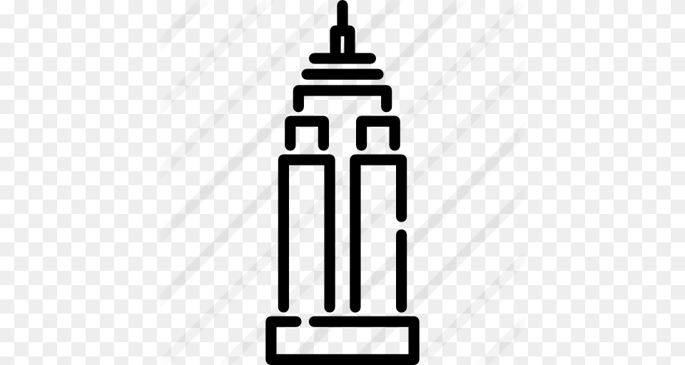 Empire State Building, Gray Free Png