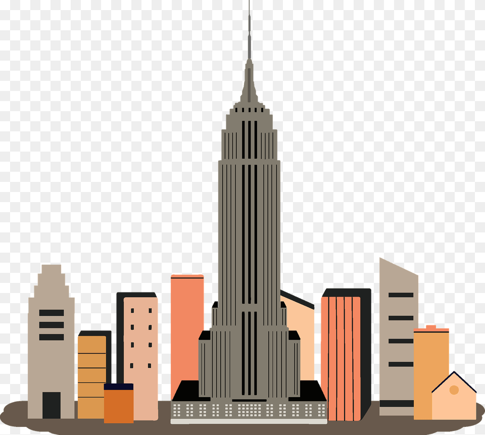 Empire State Building Clipart, City, Urban, Architecture, High Rise Free Transparent Png