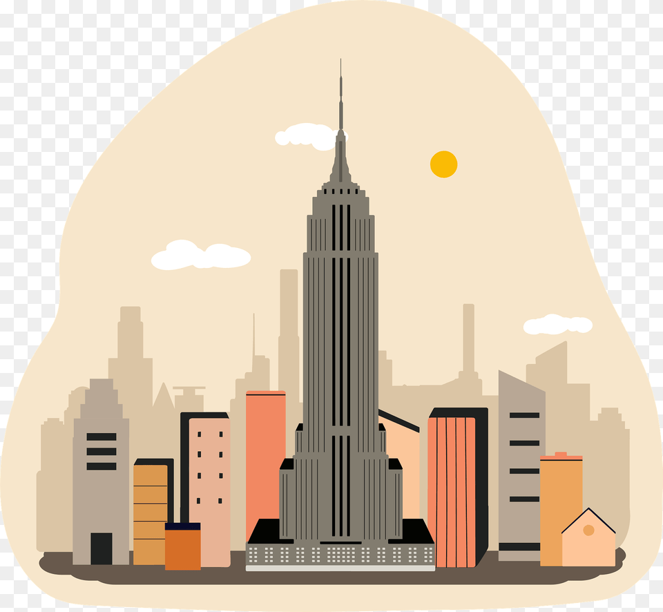 Empire State Building Clipart, Architecture, City, High Rise, Metropolis Free Png