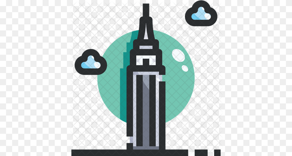 Empire State Building Icon Illustration, Cross, Symbol Free Png