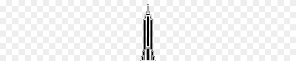 Empire State Building Icons Noun Project, Gray Free Transparent Png