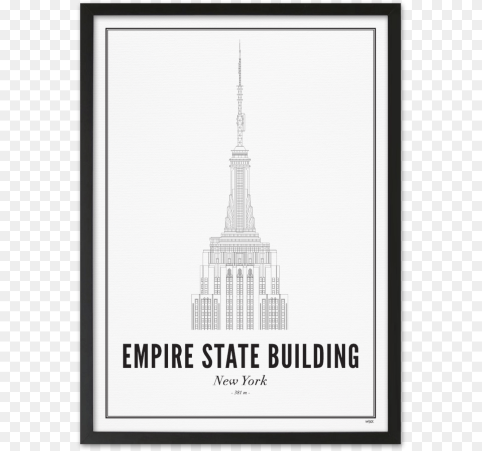Empire State Building Martinitoren Print, Architecture, Spire, Tower, Text Free Transparent Png