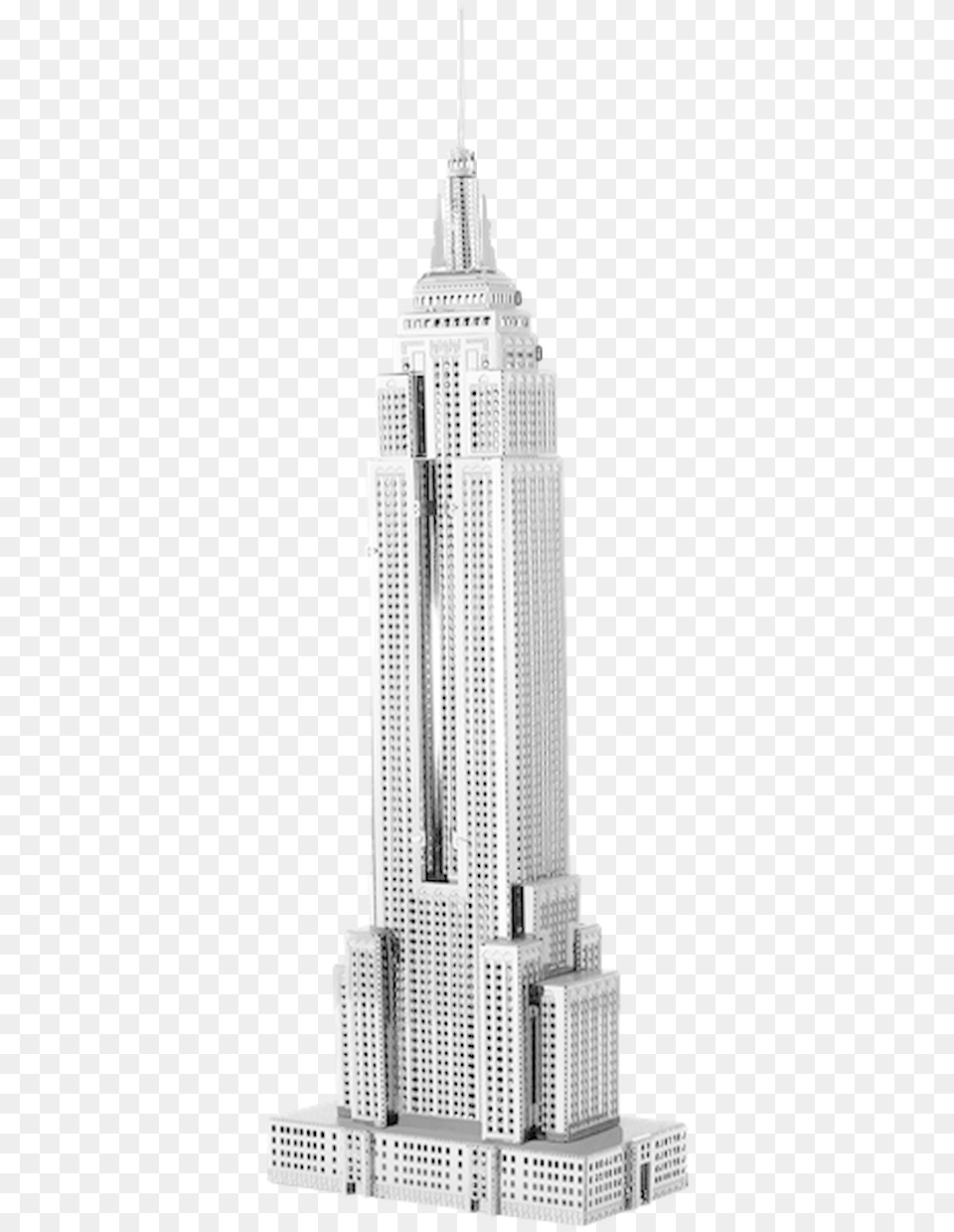 Empire State Building Metal Model Kit Empire State Building Front View, Architecture, City, High Rise, Urban Free Png