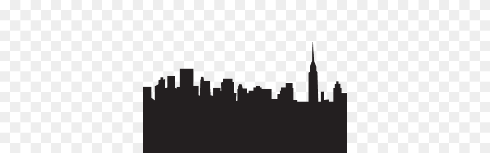 Empire State Building Silhouette, City, Firearm, Gun, Rifle Png Image