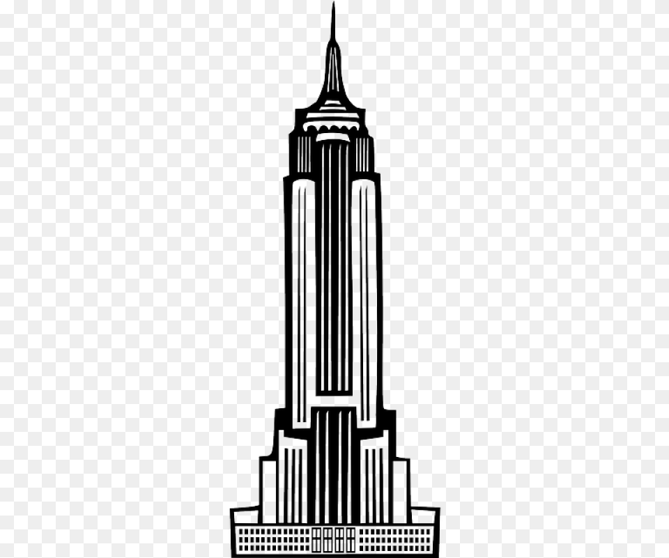Empire State Building Skyscraper Vector Graphic, City, Architecture, Tower, Urban Free Png Download