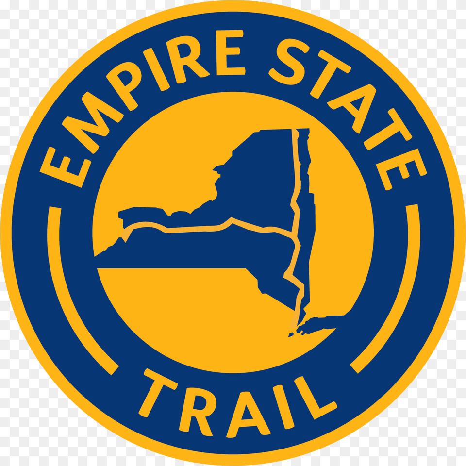 Empire State Trail Logo, Badge, Symbol, Emblem, Person Free Transparent Png