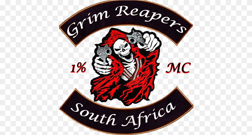 Emplem For Gta Onlone Grim Reapers Mc South Africa Grim Reaper Mc Logo, Person, Pirate, Adult, Bride Png