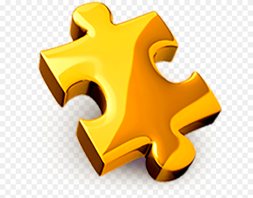 Employee Giving Golden Puzzle Piece, Game, Jigsaw Puzzle Free Png Download
