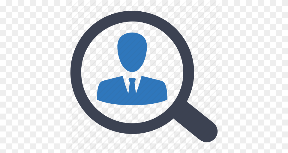 Employee Looking Search Job Icon, Magnifying Free Png