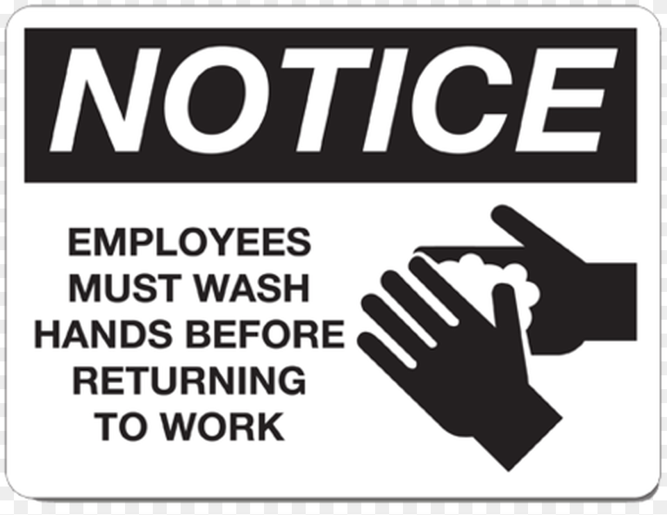 Employee Must Wash Hands Sign Pdf, Symbol, Body Part, Hand, Person Png