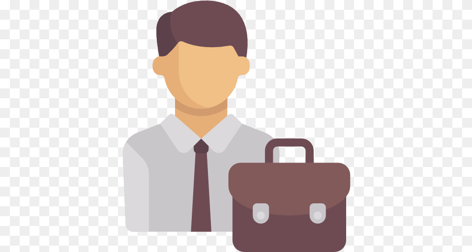 Employee People Icons Employee With Bag Icon, Briefcase, Adult, Person, Man Png