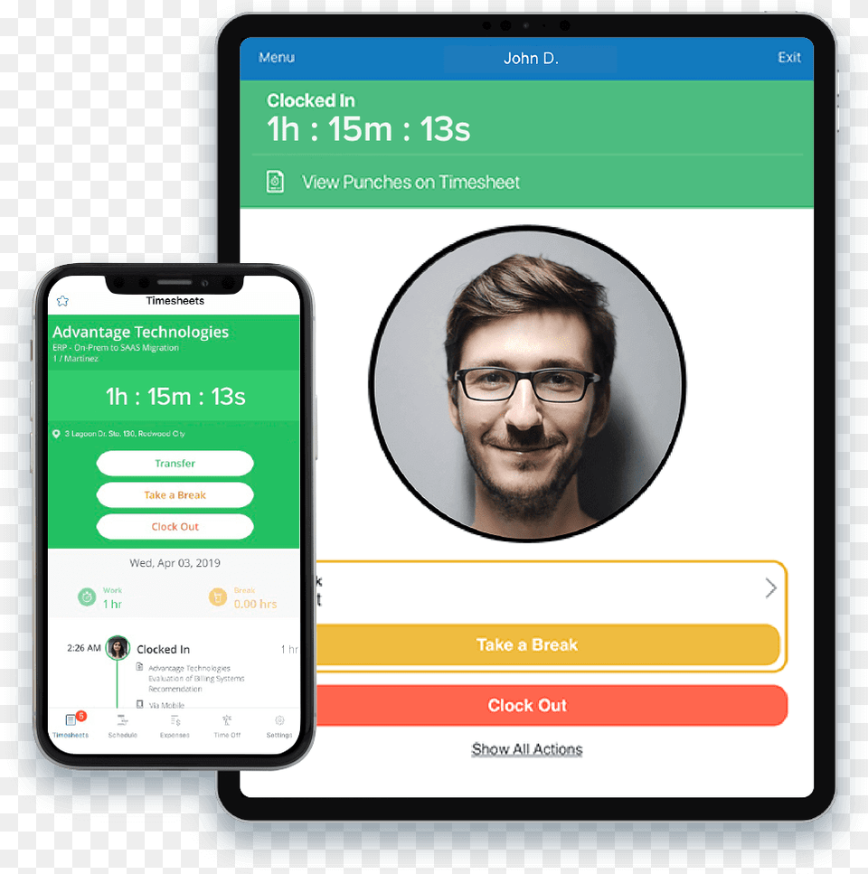 Employee Time Clock App Time And Attendance Software, Male, Adult, Face, Person Png Image