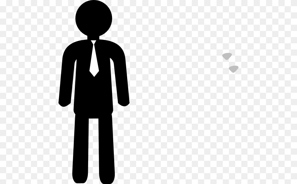 Employee With Necktie Clip Art, Silhouette, Boy, Child, Male Free Png Download