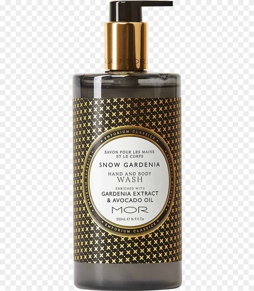 Emporium Classics Snow Gardenia Hand And Body Mor, Bottle, Cosmetics, Perfume, Aftershave Png