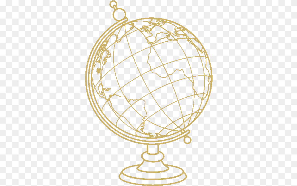 Empower Gold Globe, Astronomy, Outer Space, Planet Png Image