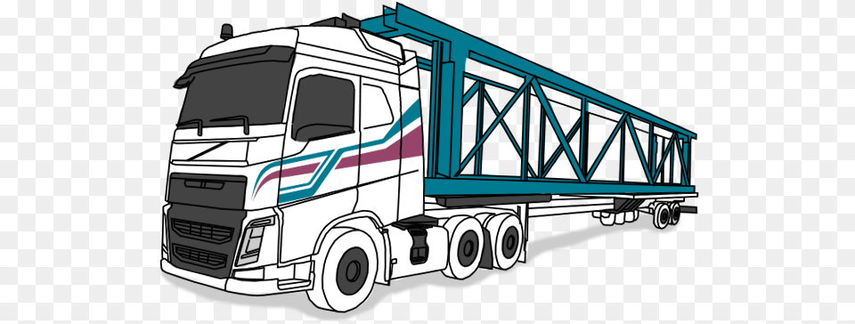 Empresa De Transportes Y Gruas En Leon Th3 Dibujo De Camiones, Trailer Truck, Transportation, Truck, Vehicle Png Image
