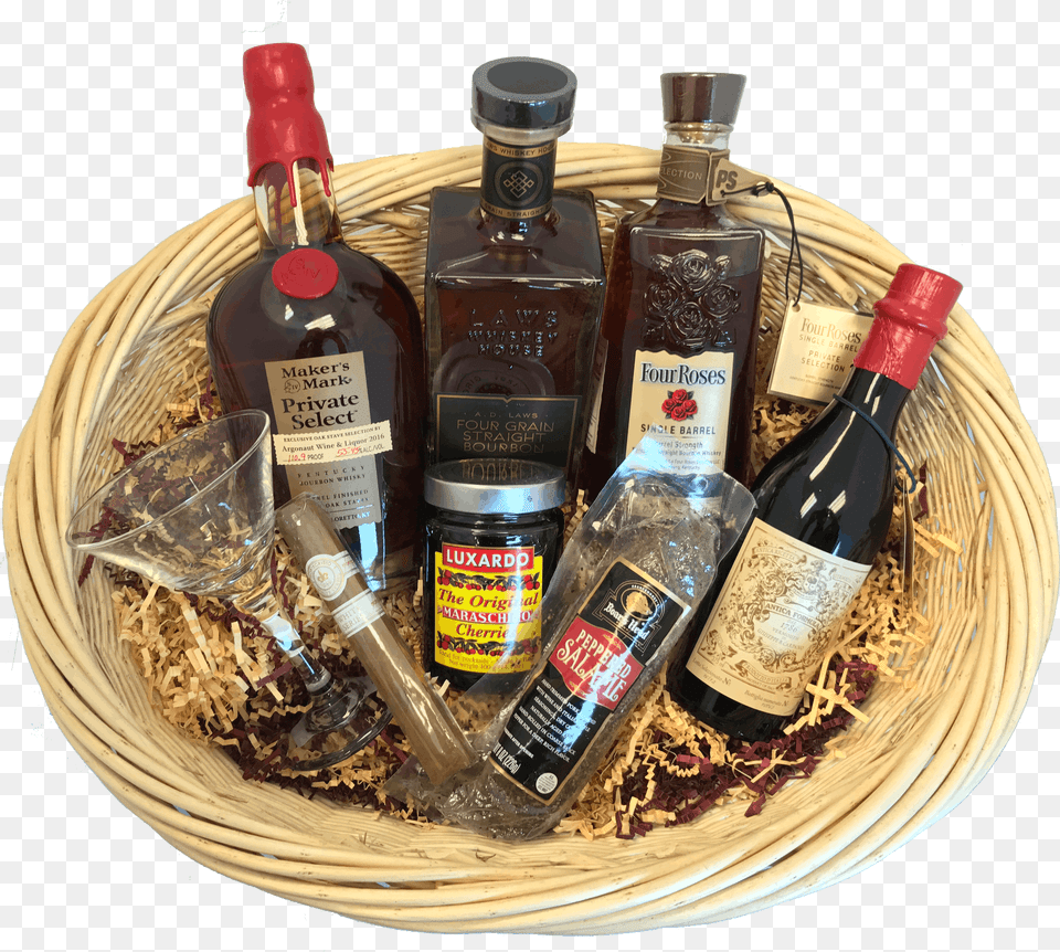 Empty Basket, Alcohol, Beverage, Liquor, Bottle Png