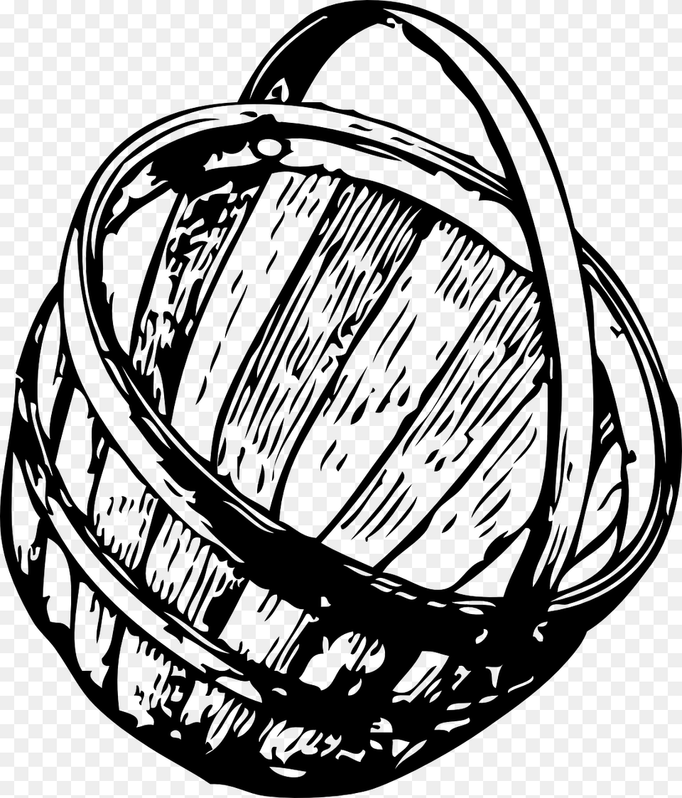 Empty Basket, Gray Free Transparent Png