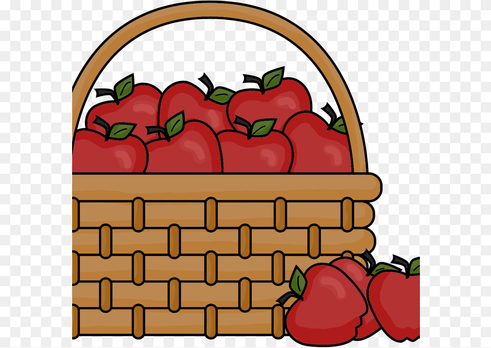 Empty Bushel Basket Clipart Cartoon Basket Of Apples, Bulldozer, Machine, Food, Produce Free Png