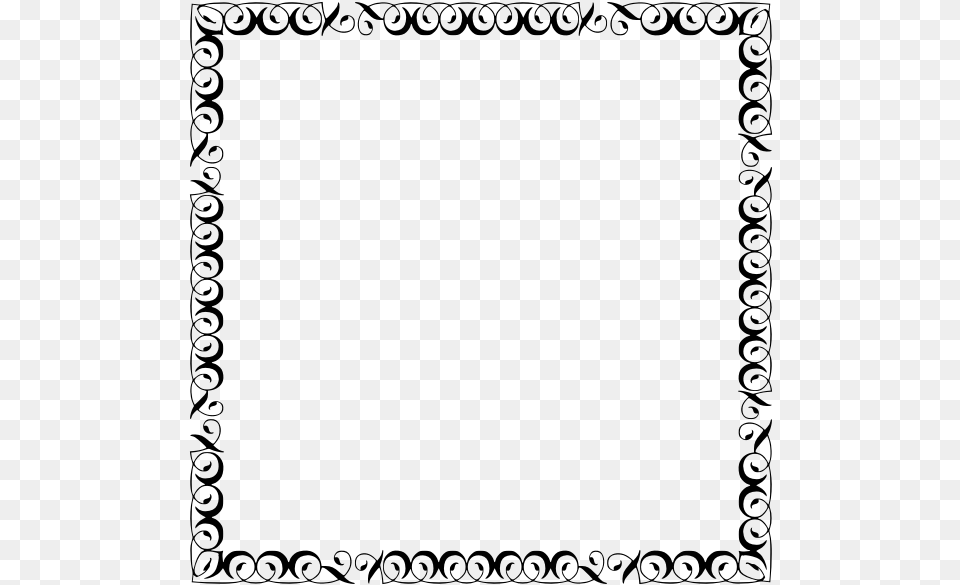Empty Decorative Border Portable Network Graphics, Gray Free Png Download
