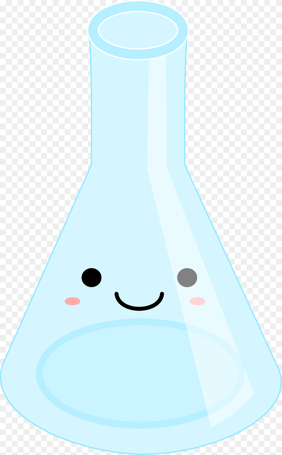 Empty Erlenmeyer Flask Face In The Glass Clipart, Cone, Cup, Jar Free Png