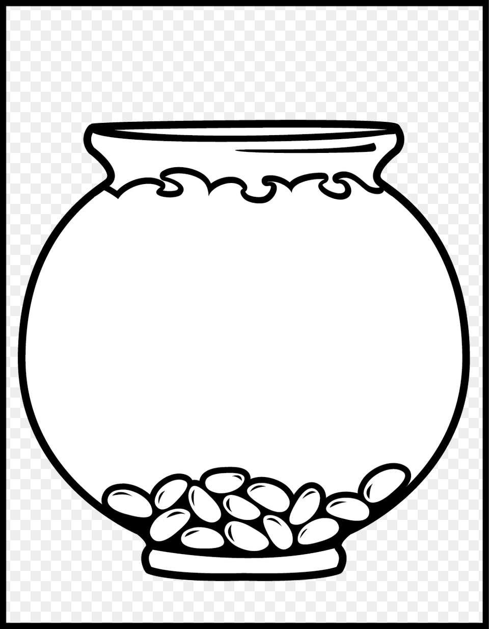 Empty Fish Tank Clipart Black And White Clip Art Images, Jar, Pottery, Vase, Smoke Pipe Free Png Download