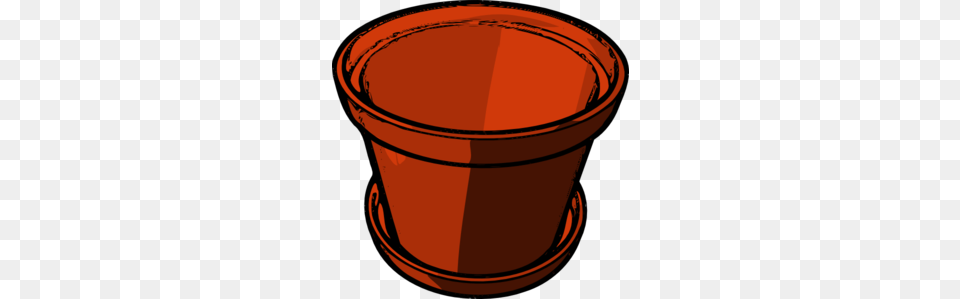 Empty Flowerpot Clip Art, Bucket, Cookware, Pot, Mailbox Free Png