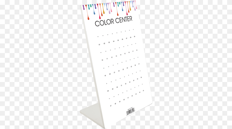 Empty Foam Display Color Chart 45 Tips Set Brochure, Text, Calendar, Page Png Image