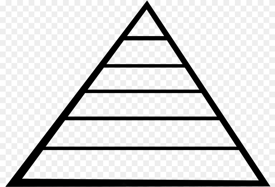Empty Food Pyramid Participation Pyramid In Sport, Gray Png Image