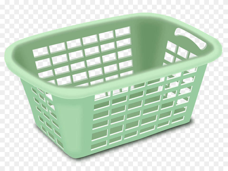 Empty Green Wash Basket Clipart, Hot Tub, Shopping Basket, Tub Free Transparent Png