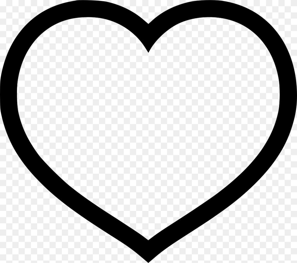 Empty Heart Heart Line Icon, Stencil Png