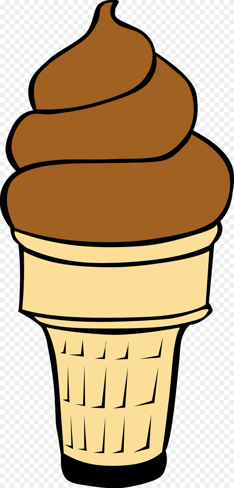 Empty Ice Cream Cone Clipart Chocolate Ice Cream Clip Art, Dessert, Food, Ice Cream, Ammunition Free Png Download