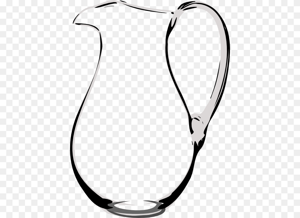 Empty Jar Clip Art Black And White, Jug, Water Jug, Smoke Pipe Free Png Download