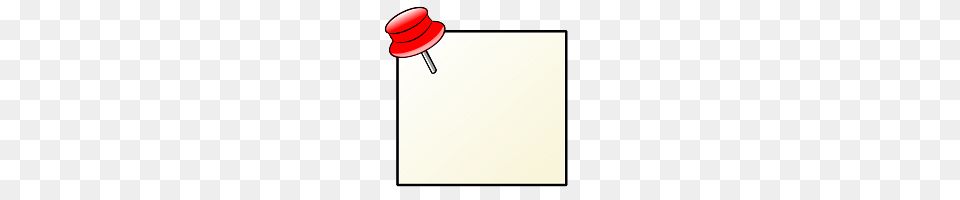Empty Note With Pin Free Png