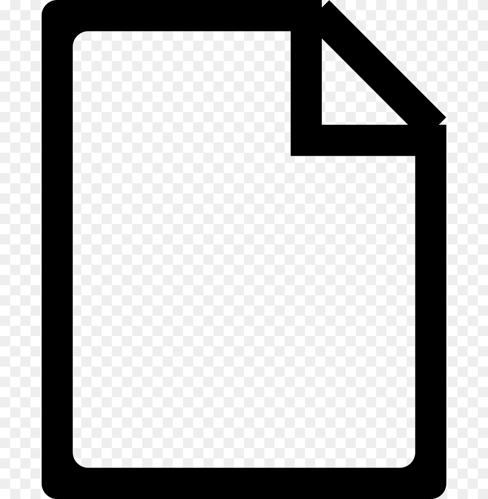 Empty Paper Sheet Outline Icon Download, Symbol, Text, Number Free Transparent Png