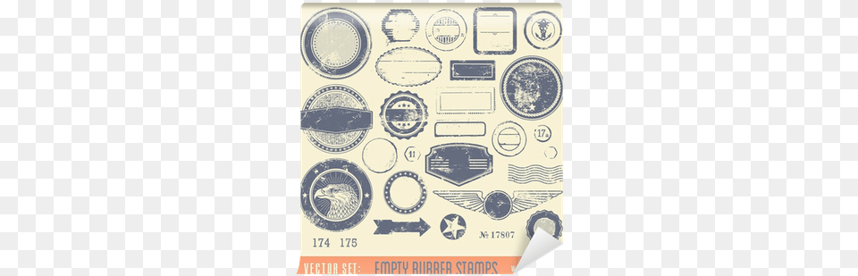 Empty Rubber Stamps With Copyspace For Your Text Wall Rubber Stamp, Machine, Spoke Png Image