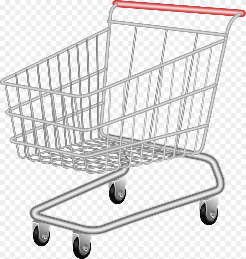 Empty Shopping Cart Clipart, Crib, Furniture, Infant Bed, Shopping Cart Png Image