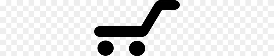 Empty Shopping Trolley Clip Art, Gray Free Png