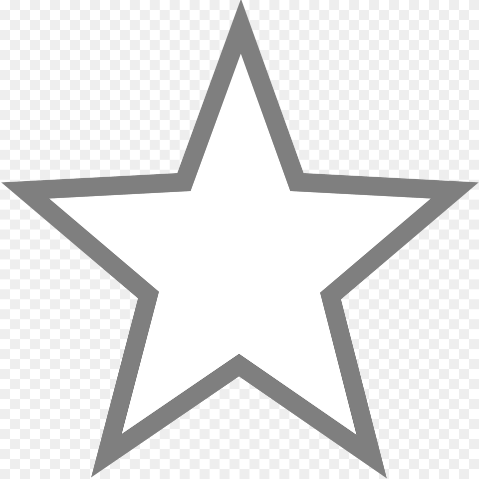 Empty Star Clipart, Star Symbol, Symbol, Cross Free Png Download