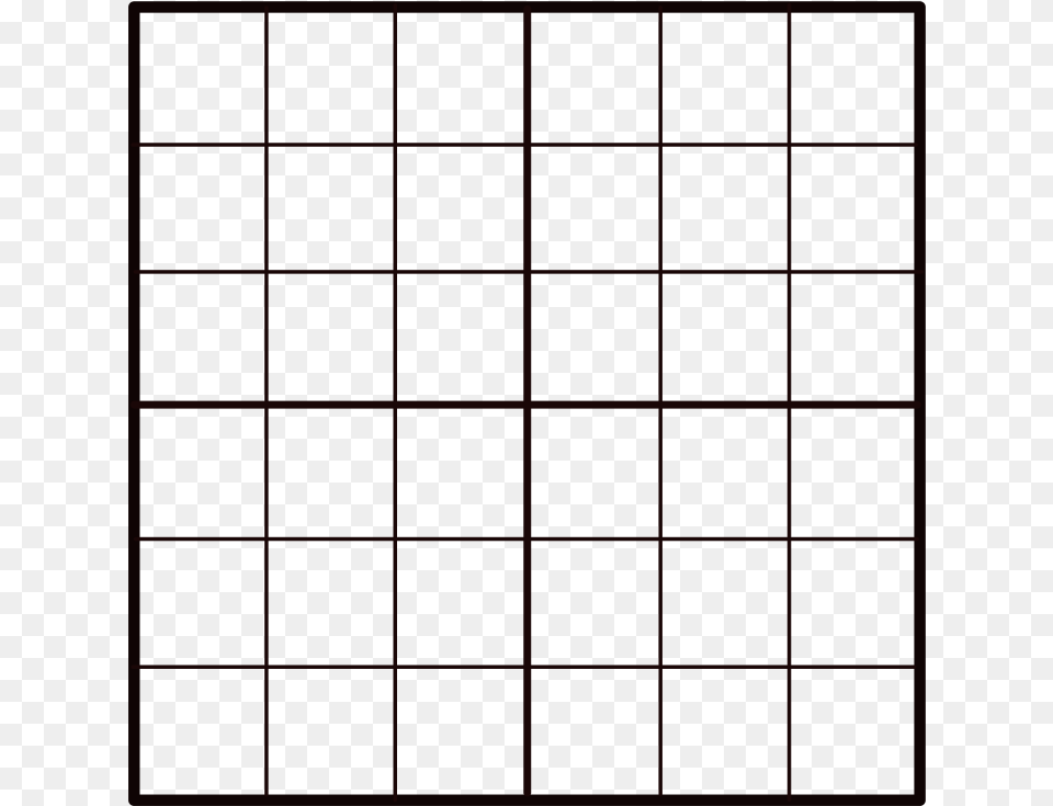 Empty Sudoku Grid Grid 6x6, Architecture, Building Png Image