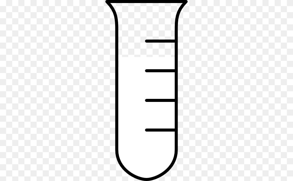 Empty Test Tube Thin Lines Clip Art, Cup, Jar, Smoke Pipe Free Png Download