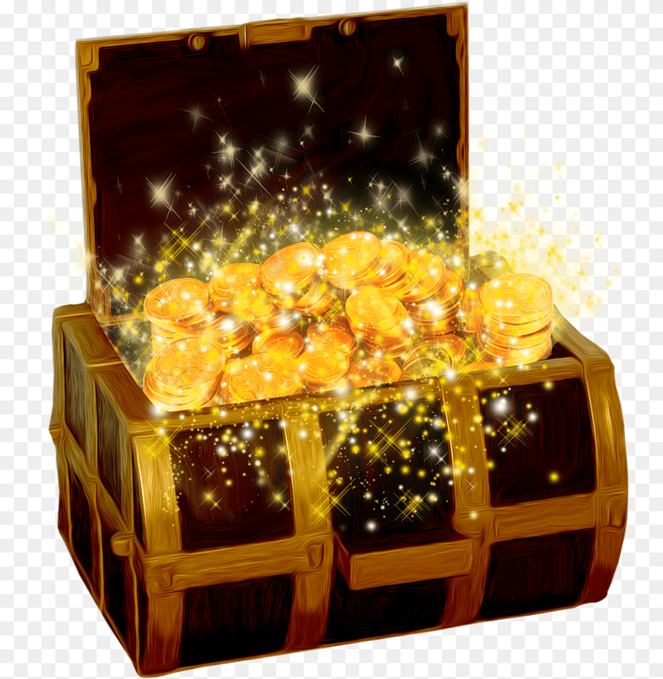 Empty Treasure Chest Clipart Gold Treasure Box Free Png