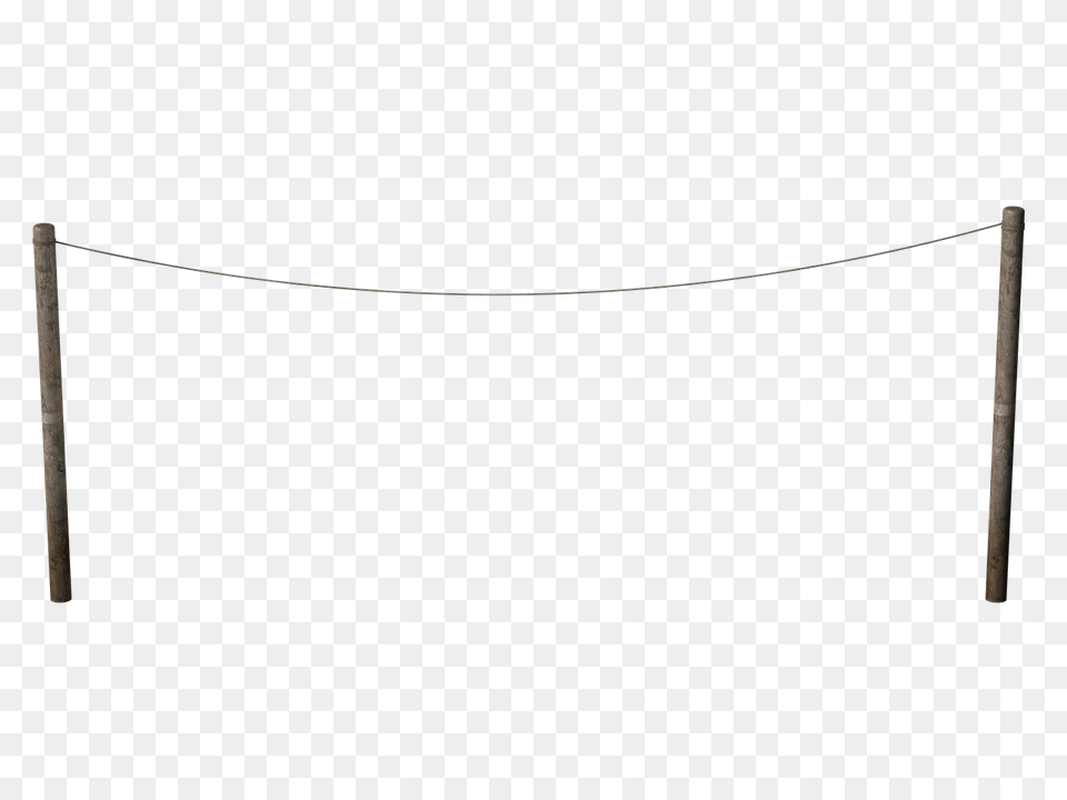 Empty Washing Line, Rope, Utility Pole Png Image