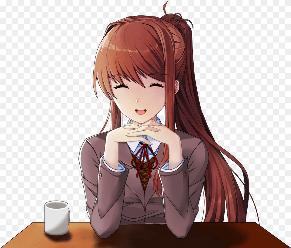 Emptymug Monika After Story Sprites, Publication, Book, Comics, Adult Free Png