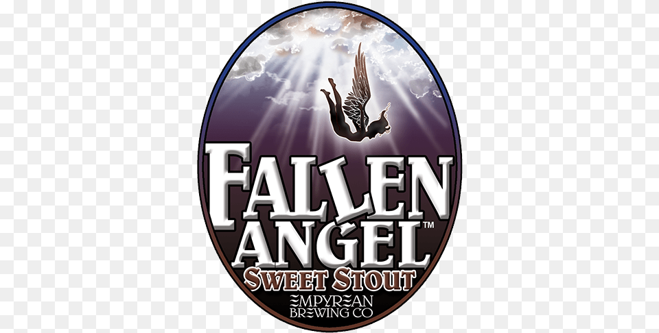 Empyrean Fallen Angel Dark Angel Beer, Disk, Dvd, Person Free Png