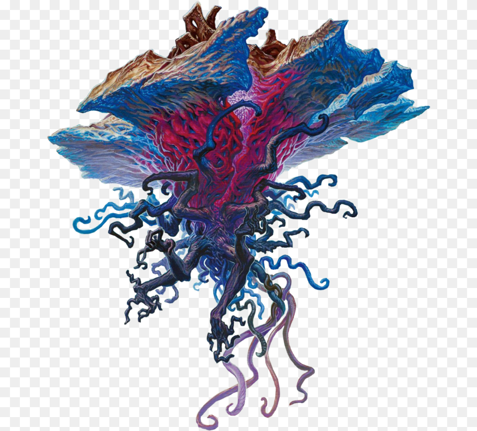 Emrakul Emrakul The Aeons Torn Art, Animal, Sea Life, Pattern, Plant Png Image