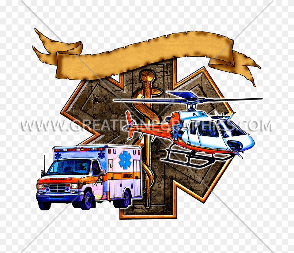 Ems Star Of Life Commercial Vehicle, Aircraft, Helicopter, Transportation, Van Png Image