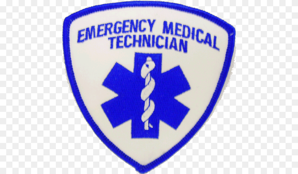 Emt Star Of Life Patch Solid, Badge, Logo, Symbol, Person Free Png