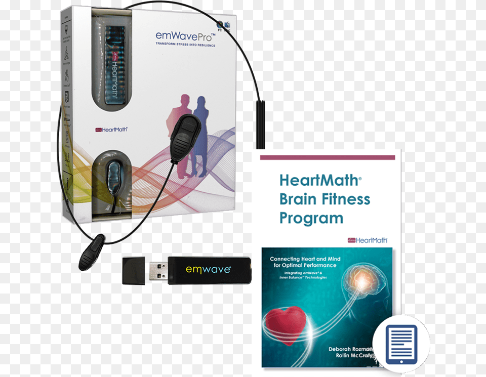 Emwave Pro For Pc And Mac Plus Brain Fitness Program Pdf Emwave Pro, Advertisement, Poster, Electronics, Adapter Free Transparent Png